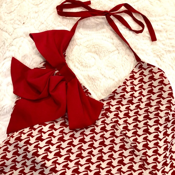 Jessica Simpson's Patterned Tied Halter Top - Picture 3 of 6